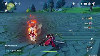 Genshin Impact Klee fire animation bug
