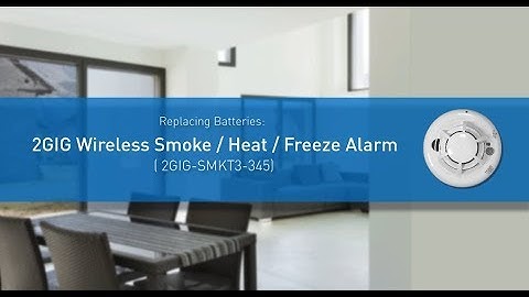 2GIG Smoke/Heat/ Freeze Alarm: Replacing Batteries