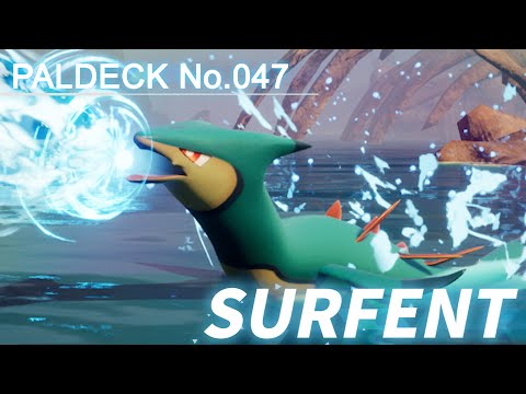 Paldeck | No.047 SURFENT - Palworld | Gameplay | Pocketpair