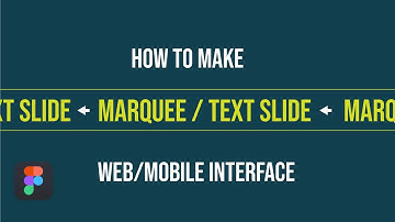 How to make Marquee / Text Slide Animation in Figma | 3 Minutes Figma Tutorial