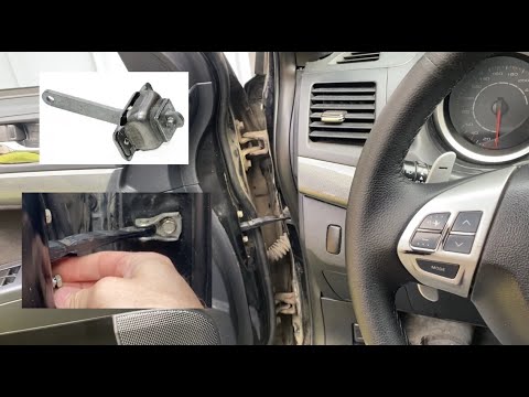 Ремонт ограничителей дверей — Mitsubishi Lancer 10 интегрируем детали от ВАЗ 2109