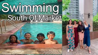 Swimming with Family at South of Market Global Taguig BGC