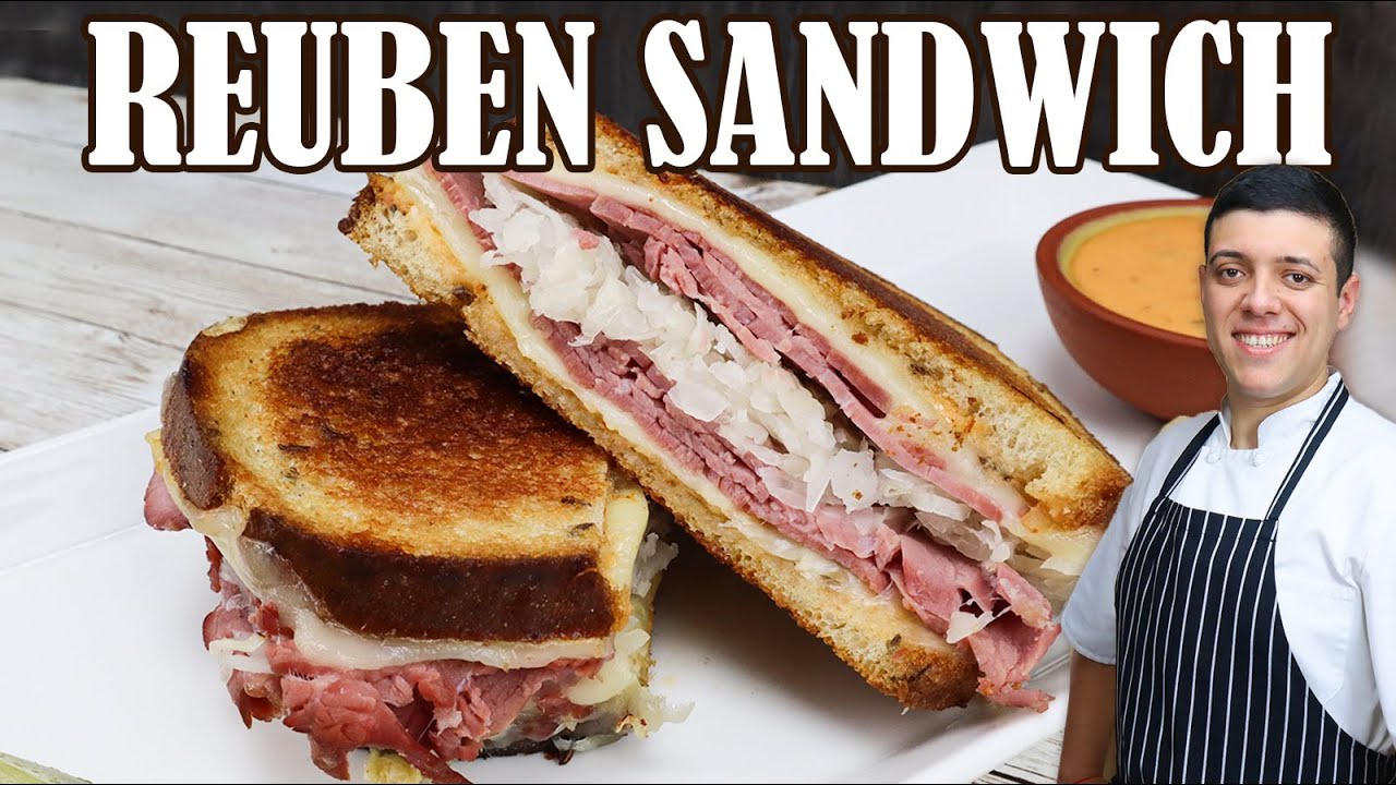 How to Make Reuben Sandwich   Corned Beef Sandwich Recipe by Lounging with Lenny