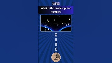 What Is the Smallest Prime Number? 🔢✨ | Quick Math Quiz! #MathQuiz #PrimeNumbers