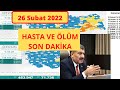 Son dakika: 26 Subat Bugünkü vaka sayısı | Korona virüs vaka sayıları tablosu | Günlük vaka sayısı