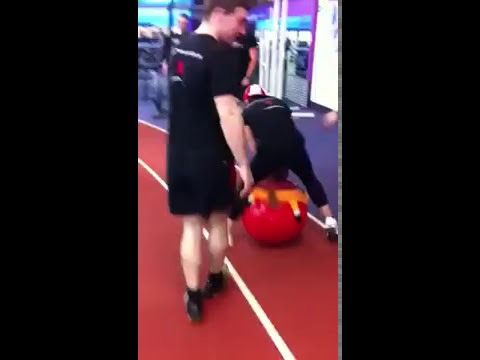 Trainers space hopper relay race (www.easyfitpersonaltraini