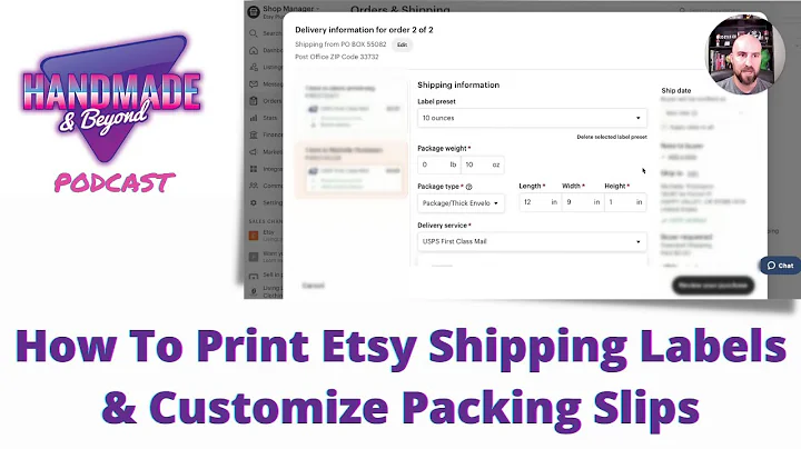 Mastering Etsy Shipping: Print Labels and Personalize Packing Slips