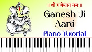 Video thumbnail of "Jai Ganesh Jai Ganesh Deva Piano Tutorial - Ganesh Ji Aarti"