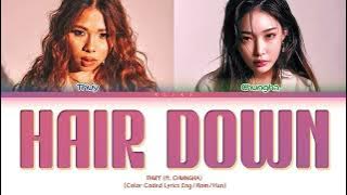 Download lagu [LYRICS] thuy 'hair down (remix) ft. CHUNG HA' || Color Coded Lyrics