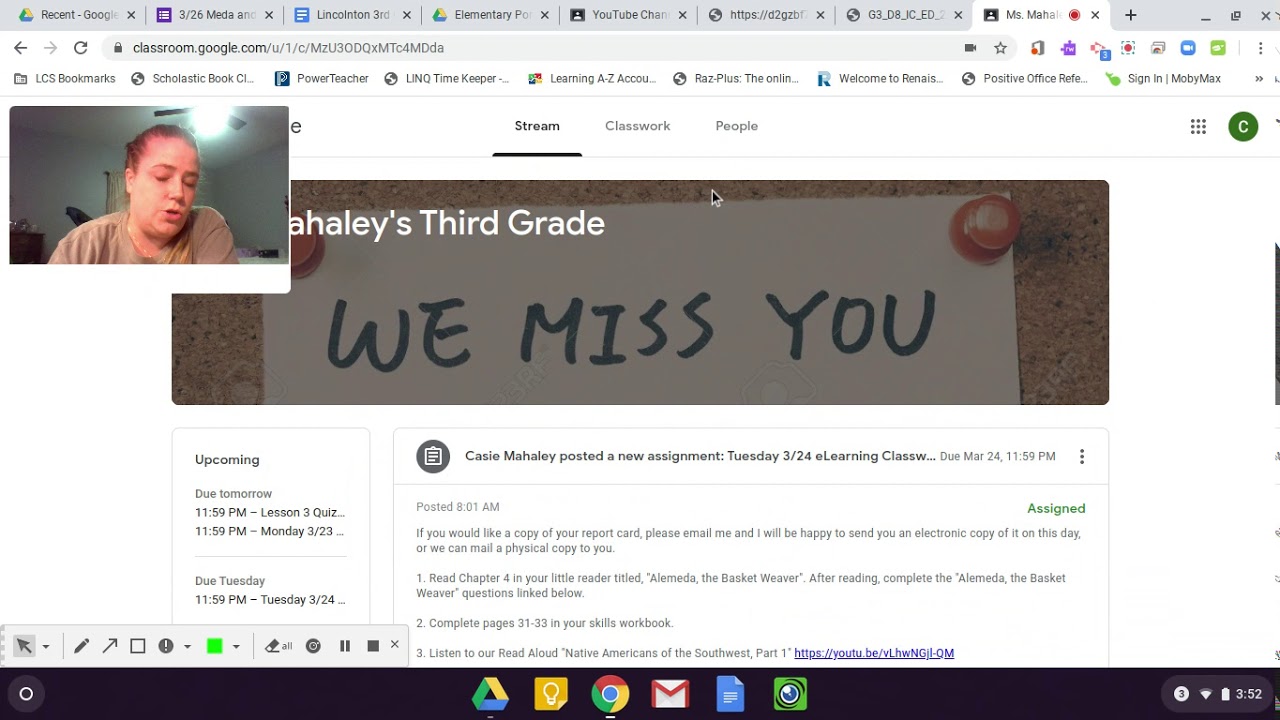 google classroom turned in assignments not showing up