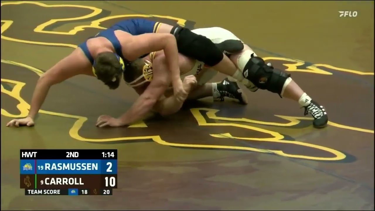 Christian Carroll vs. Luke Rasmussen (285lbs) FULL MATCH | 2025-26 Big 12 Wrestling