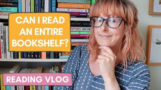 Can I Read An Entire Bookshelf? 📚👀 Reading Vlog