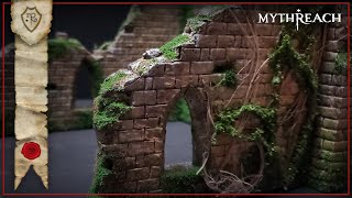 Church Ruins &amp; How To Build It From Foam (including moss &amp; vines)