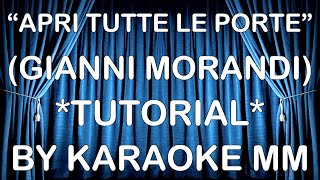 Gianni Morandi - Apri tutte le porte Sanremo 2022 TESTO TUTORIAL KARAOKE MM