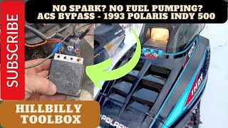 No spark? Fuel pump not coming on? ACS failure! - 1993 Polaris Indy 500