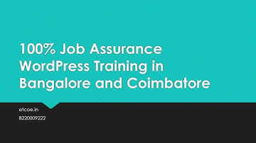 100% Job Assurance WordPress Training in Bangalore and Coimbatore-www.etcoe.in