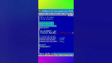 #3 Draw a Triangle using C graphics||C language tutorial #shorts #graphics  #c