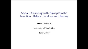 VSET (2020-06-04): Toxvaerd (Cambridge): "Social Distancing with Asymptomatic Infection[...]"
