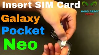 Galaxy Pocket Neo Insert The SIM Card