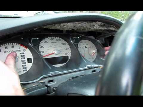 Acura TL 03 How to replace a bulb inside of the cluster