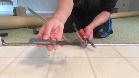 How to remove old carpet transition strips