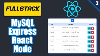 2/5 - MySQL + Express + React + Node - Controllers - Routes - Express Server