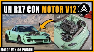 Mazda RX7 Fd3s with a V12 engine (the PAGANI ZONDA V12 engine) | ANDEJES
