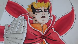 Drawing Naruto Baryon Mode [Boruto: Naruto Next Generations]