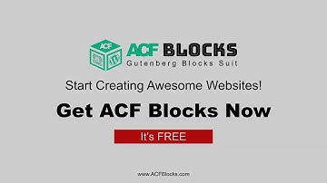 ACF Blocks - The Ultimate Gutenberg Blocks Suite