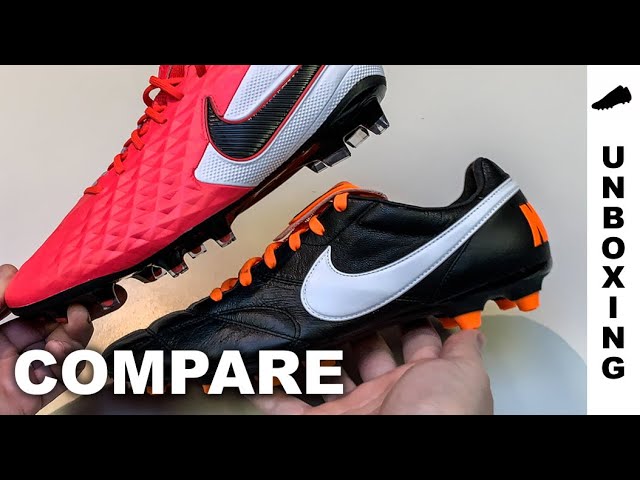 COMPARE : Nike Tiempo Legend 8 Elite vs Nike Premier II FG - YouTube