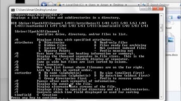 Command prompt Tutorial 1 - Default Path , change directories and list files