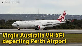 A330 - Virgin Australia (VH-XFJ), now (CP-3209) departing Perth Airport on RW03 on August 20, 2018.