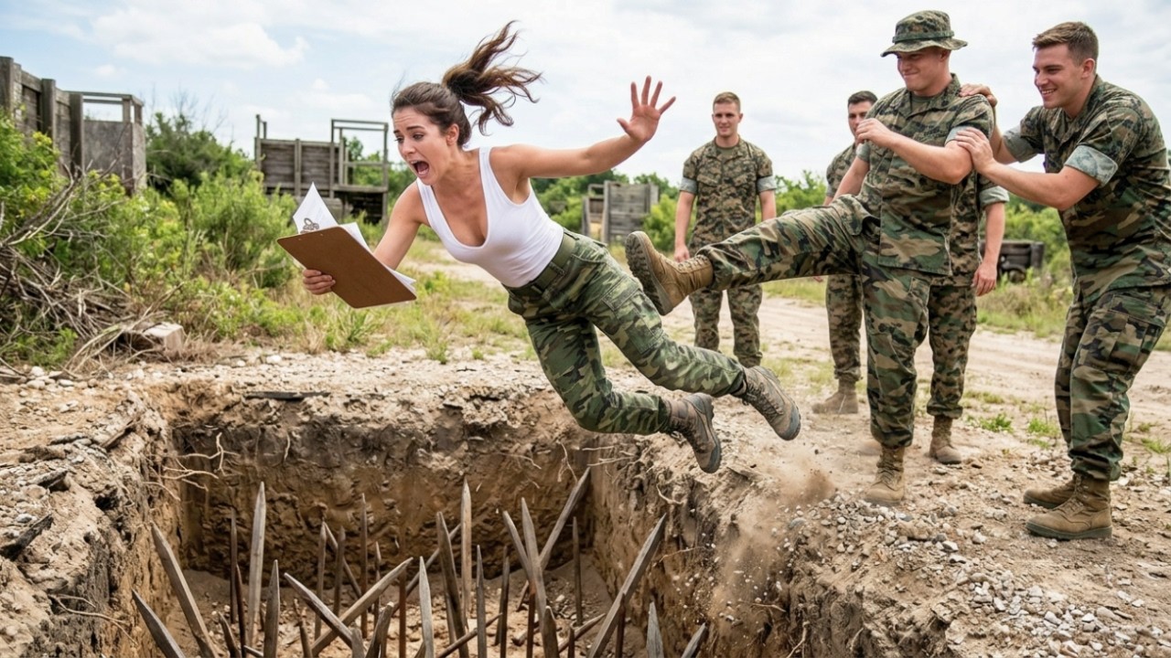 “Try Again” They Pushed Her from the Back— Then Learned Why You Never Attack a Navy SEAL From Behind