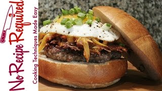 St Lous Rams Slinger Burger - NFL Burgers - NoRecipeRequired.com