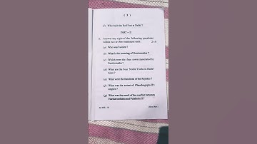 history ge - 1 Berhmapur University 2022 question paper