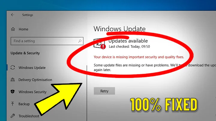 Your Device Is Missing Important Security and Quality Fixes - How To Fix Updates Failed Windows 10 ✅