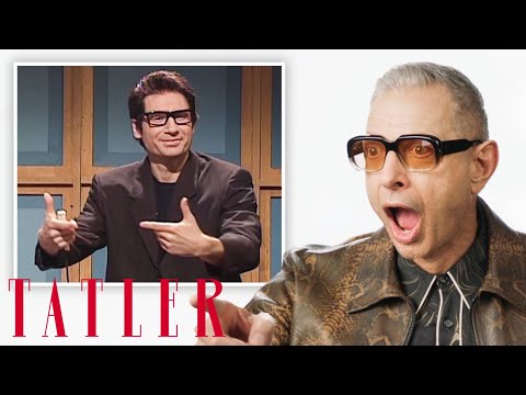 Видео: Джефф Голдблюм смотрит пародии на самого себя |Tatler Russia