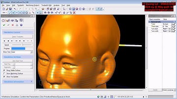 Minh họa đường chạy dao 4 trục tối ưu chân dung