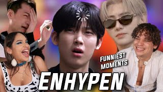 Waleska & Efra react to ENHYPEN's Funniest Moments *IMPOSSIBLE not to Laugh*