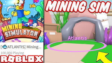 *NEW* ATLANTIS UPDATE IN ROBLOX MINING SIMULATOR!!