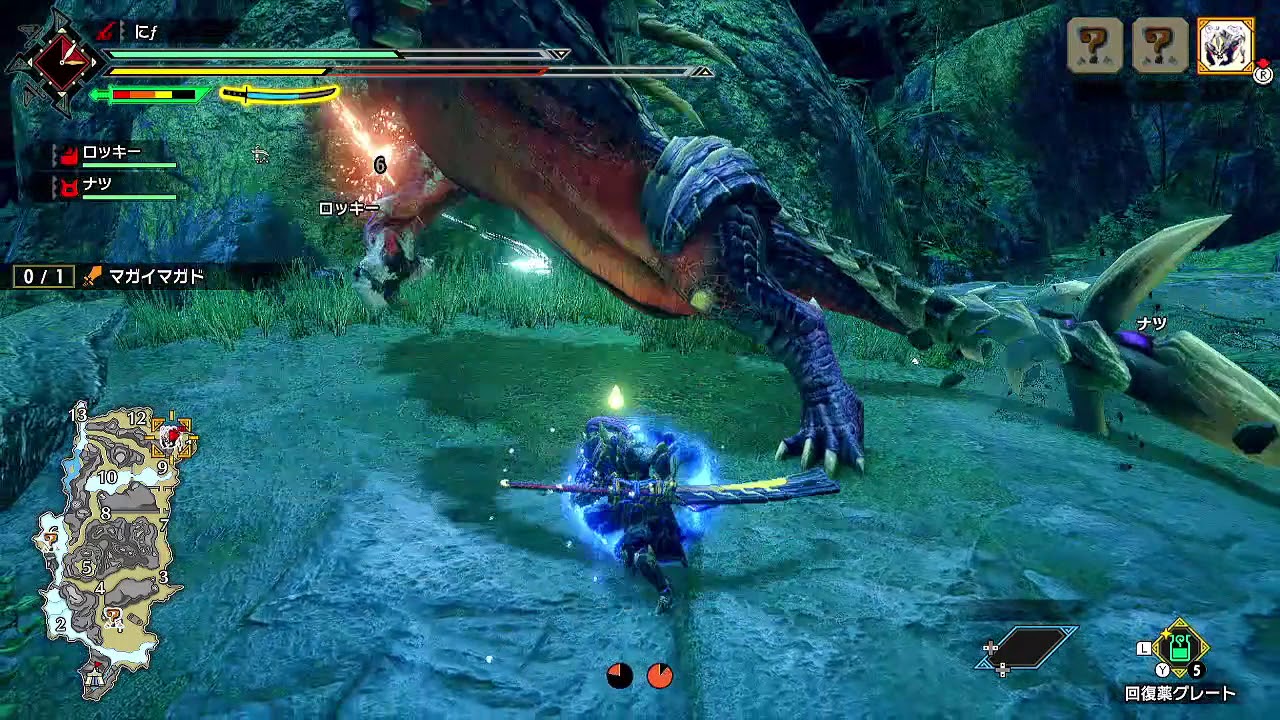 【MHRise】Demo版 マガイマガド 太刀 ソロ 8'56 罠操竜なし