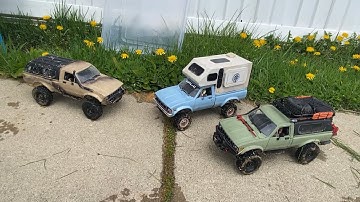 WPL C24-1s & C24 Camper dirt lot run.