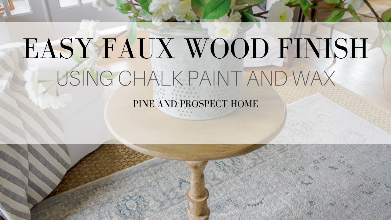 Easy Faux Wood Finish YouTube