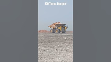 OB Dumping by 100 Tonne Dumper. #machine #opencast #mining #coalindia