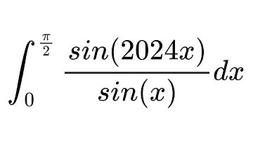 Integral of sin(2024x)/sin(x) from 0 to π/2