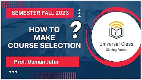 How to Make Course Selection in Virtual University Of Pakistan (VU) - A Step-by-Step Guide