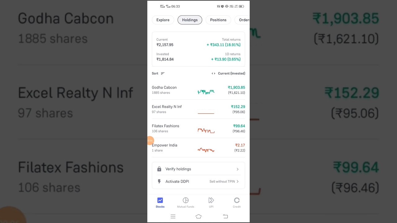 Godha cabcon up and down progress
