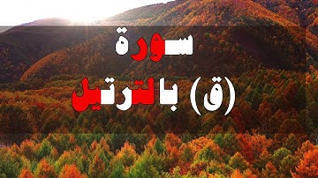 سورة ( ق ) تلاوة خاشعة بالترتيل بصوت الشيخ-عمر قطب