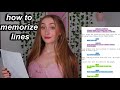 how to memorize acting lines fast & easy in SECONDS