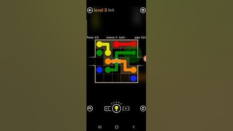 How to solve flow free bridge (warps pack level 8)